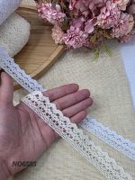 نوار قلاب بافی کد NO6585 سایز 2.5 ~3 سانت بسته ۲۵ یاردی