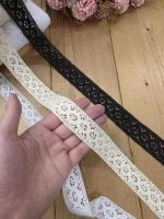 نوار قلاب بافی کد 6564 سایز 3 سانت بسته ۲۵ یاردی