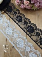 تور ساده کد TC311 بسته بندی 36 یاردی سایز 10 سانت