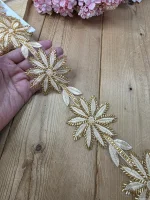 نوار ملیله دوزی کد A657 بسته 5 یاردی سایز 8 سانت