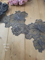 نوار ملیله دوزی کد MJ121 بسته 5 یاردی سایز 27 سانت