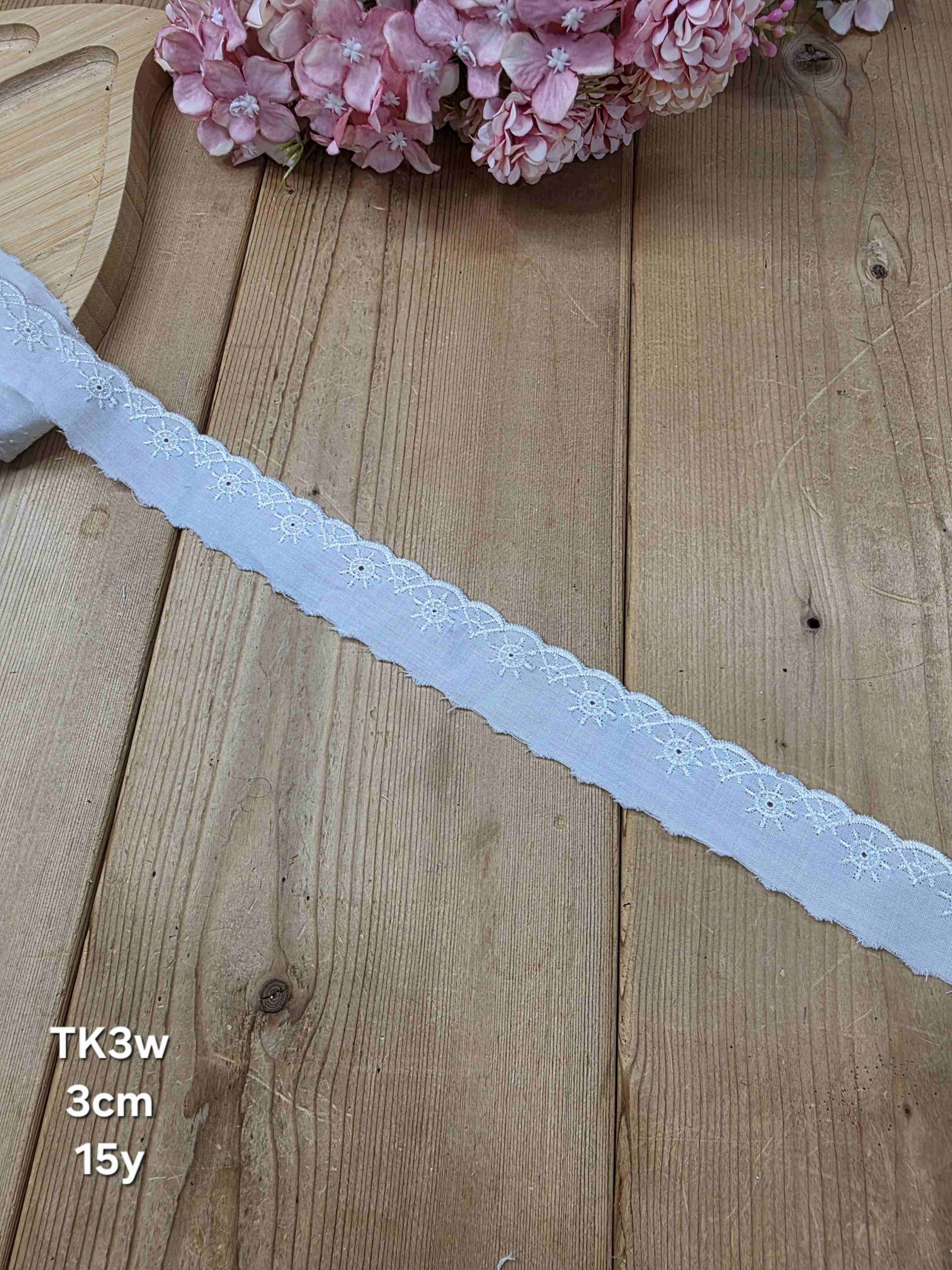 20260521_064825 تور کتان کد TK3w سایز 3 سانت بسته 15 یاردی - تصویر 1