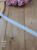 تور کتان کد TK2w سایز 2 سانت بسته 15 یاردی