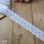 تور کتان روبانکش کد TKR5 سایز 5 سانت بسته 15 یاردی