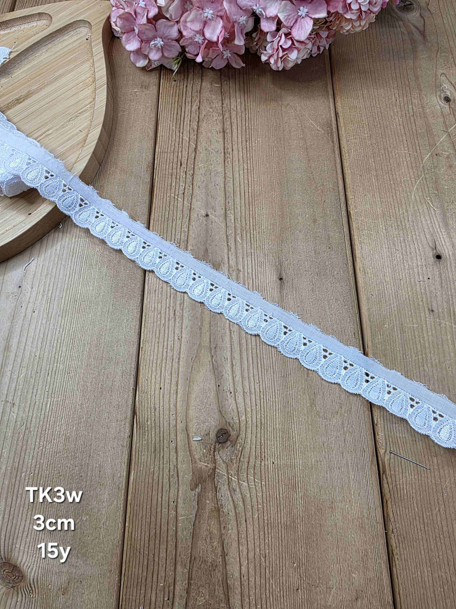 20260522_202230 تور کتان کد TK3w سایز 3 سانت بسته 15 یاردی - تصویر 1