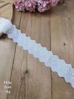 تور کتان کد TK5c سایز 5 سانت بسته 15 یاردی