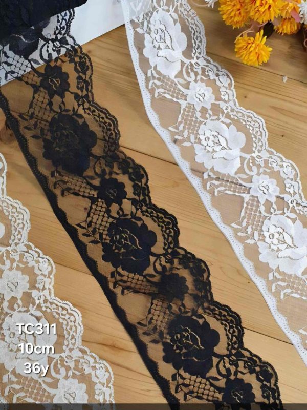تور ساده کد TC311 بسته بندی 36 یاردی سایز 10 سانت - تصویر 3