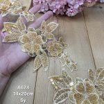 نوار ملیله دوزی کد A624 بسته 5 یاردی