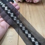 نوار ملیله دوزی کد NO28 بسته 7 یاردی سایز 6 سانت
