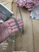 نوار نگین کد NO1059 سایز 1.3 سانت بسته 10 یاردی - تصویر 5