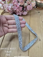 نوار نگین کد A417/A523 سایز 1.8 سانت بسته 10 یاردی - تصویر 3