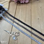 نوار نگین کد A417 سایز 1 سانت بسته 10 یاردی