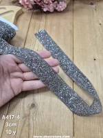 نوار نگین کد A417-4 سایز 3 سانت بسته 10 یاردی - تصویر 3