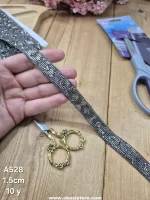 نوار نگین کد A528 سایز 1.5 سانت بسته 10 یاردی - تصویر 3